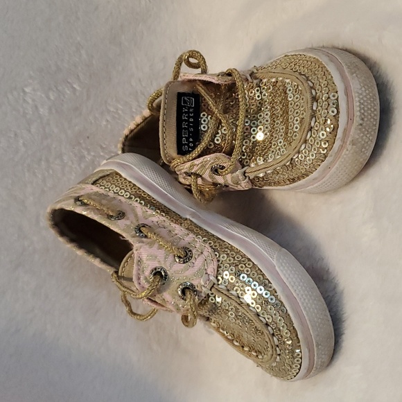 Sperry Toddler Sequin Boat Shoes - Picture 9 of 11